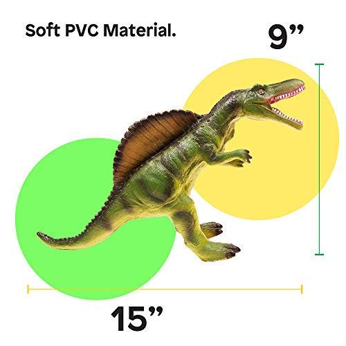 Boley 5 Piece Jumbo Dinosaur Set - Kids, Children, Toddlers Highly Detailed, Realistic Toy Set for Dinosaur Lovers - Perfect for Party Favors, Birthday Gifts, and More