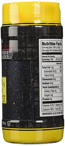JFC Sesame Seeds Black Roasted, 8 Ounce (Pack of 3) - Thumbnail 3