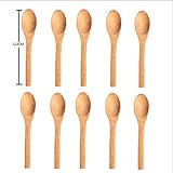 Weimay Kitchen Wooden Spoons Mixing Baxing Cooking Serving Utensils Craft 5 Inch - Set Of 10