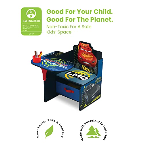 Delta Children Chair Desk With Storage Bin, School, Disney/Pixar Cars