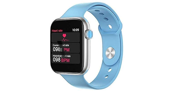 NO BRAND IWO 8 Pro T5 Smart Watch Correa Intercambiable Serie 4 Iw8  Smartwatch Reloj de presión Arterial con frecuencia cardíaca Reloj  Deportivo para iOS Android PK W34 Azul : Amazon.es: Deportes