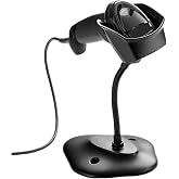 Square Stand, Square Register, Square Terminal Compatible Barcode Scanner | Symbol DS4308 Barcode Scanner with Hands-Free Stand and USB Cable, 1D/2D/QR Version (Renewed) (1D/2D/QR Version)