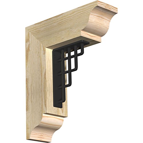 4"W x 13 1/2"D x 16"H Diane Traditional Ironcrest Rough Sawn Bracket, Douglas F…