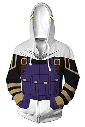 Buy NoveltyBoy My Hero Academia Tamaki Amajiki Hoodie Long Sleeve Zip Up Pullover Sweatshirt 