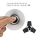 HITASION Hand Spinner Fidget Toys for Adults EDC ADHD Focus High Speed 1-2 Min Smooth Spin Aluminum (LU-Black)