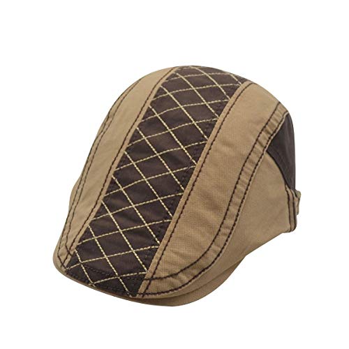 quilted flat cap