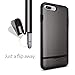 Spigen Flip Armor iPhone 8 Plus/iPhone 7 Plus Case with Durable Protection and Hidden Card Storage for Apple iPhone 7 Plus (2017) / iPhone 7 Plus (2016) - Gunmetal