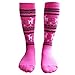 KALAKIDS Kids Ski Socks Kids Wool Socks 1/2/3/4 Pairs Thermal Warm Ski Socks Kids, For Boys Girls Toddler Winter Socks (Pink + Black + Green + Grey) S