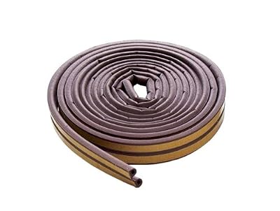 M-D Building Products 63602 All-Climate EPDM Weatherstrip D Strip, 17 Feet, Brown