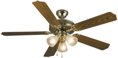 Hardware House 41-5901 Palladium 52" Ceiling Fans, 52 inches, Polished Brass