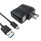 Eagleggo 1A AC Adapter Charger + USB Cable for Texas Instruments TI-84 Plus CE Graphing Calculator
