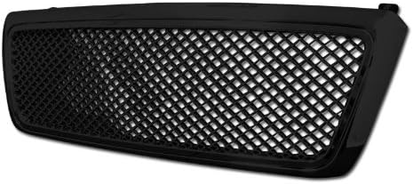 WindGlide GRI-GRZT-F15004-ME-BK - 04-06 ford F-150 bentley style mesh front grill (black)