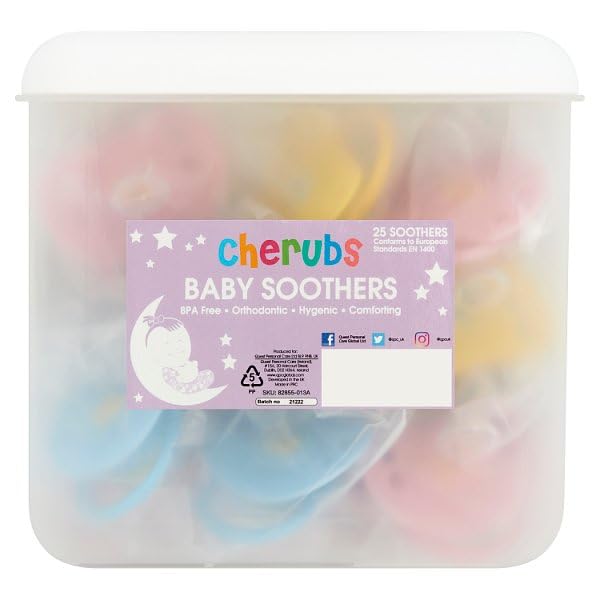 Pretty Cherubs 25 Baby Soothers (Pack of 25 x 25s)