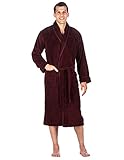 Noble Mount Mens Premium Coral Microfleece Plush Spa/Bath Robe