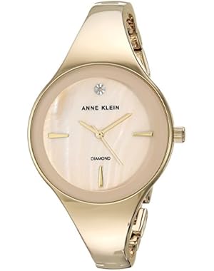 Women's Quartz Metal and Alloy Dress Watch, Color:Gold-Toned (Model: AK/2974LPGB)