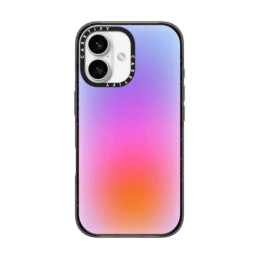 CASETiFY Impact iPhone 16 Case [Slim / 8.2ft. 4X Military Grade Drop Protection/Wireless Charging Compatible] - Color Cloud - Clear Black — image 1
