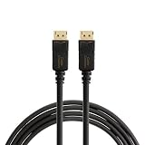 DisplayPort to DisplayPort Cable 6ft, CableCreation DP to DP Cable Gold Plated, Support 4K@60Hz and HDR, 1.83M / Black