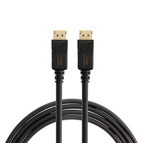 DisplayPort to DisplayPort Cable 6ft, CableCreation DP to DP Cable Gold Plated, Support 4K@60Hz and HDR, 1.83M / Black