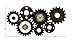 Deco 79 Metal Gear Wall Clock, 34