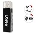Mini USB Voice Recorder with Earphones and OTG Adapter, 8GB Digital Sound Audio Recording Device for Lectures Meetings, Rechargeable Portable Mac Compatible Dictaphone (Black) by M&T Products