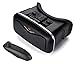 VICTONY 3D VR headset,3D VR virtual reality Glasses Movie Game For IOS, Android ,Microsoft& PC phones Series within 3.5-5.5inches.With Bluetooth gamepad / remote / self timer.(M-VRLB)