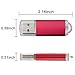 KOOTION 10PCS 1GB USB 2.0 Flash Drive 10 Pack USB Flash Drives Memory Stick Thumb Drive Pen Drive, Red