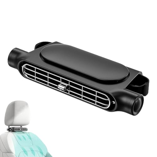 USB Car Seat Cooling Fan, Portable Car Seat Fan, USB Powered Adjustable Backseat Cooling, Truck, SUV, Efficient Car Fan for Rear Seat (Black)
