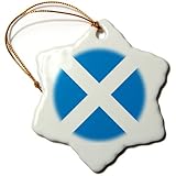 3dRose ORN_158423_1 Flag of Scotland -Scottish Blue