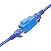 VCE 12-Pack RJ45 CAT6 Female to Female Keystone Coupler, Inline UTP Keystone Coupler for Cat6 Cat5 Cables, Blue