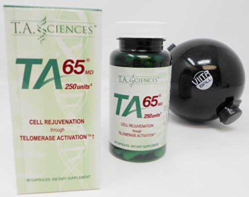 T.A. Sciences | TA-65 Telomerase Activation | Cell Rejuvenation | 90 Capsules Viita Ball Bundle