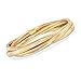 Ross-Simons Italian Flex Rolling Bangle With 14kt Yellow Gold