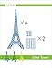 Soyan 2018 New Design 3D Pen Templates, Total 22 Pieces 3D Drawing Stencils Includes Eiffel Tower, Bicycle, Peacock, House, Helicopter etc. (EP1)