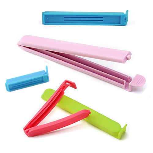38 Pcs Food Sealing Clips Multi-colors Plastic Sealing Clip Fresh-Keeping Clamp Sealer for Food and Snack Bag,4 Size