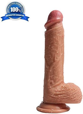 Jdbfg Silicone Pure Two-Layer Go-Goblet Suction Cup Realistic Go-Going Sweet Outside and Inside Farm A-nal Pe-nis Dil-do Flesh, 8.27 Inches