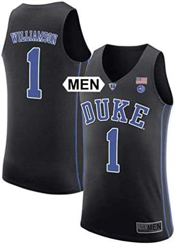 NBFans 2018 Williamson no. 1 Stitched Duke Blue Devils Mens College Basketball Jersey (Black, Mens L)