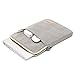 Canvaslife Gray Canvas Vertical Style Water Resistant Laptop Sleeve with Pocket 13 Inch 13 Case Bag Laptop Sleeve 13.3 inch