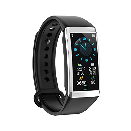 Nesee Fitness Tracker, Fitness Watch Heart Rate Monitor Activity Tracker,Color Screen Dual-Color Bands IP67 Waterproof,with Step Counter Sleep Monitor 14 Sports Tracking for Women Men Kid (Black) - Thumbnail 2
