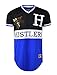 SCREENSHOTBRAND-758 Mens Hipster Hip-Hop Premium Tees - Side Zipper Longline Fashion Jersey T-Shirt Hustlers - Royal - 2XLarge