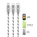 10Ft Multi Charging Cable 3A, 2Pack Braided Fast Charging 3-in-1 Multiple Charger Cable with IP/Micro USB/Type C Adapter Port for Cell Phones/iPhone 17 16 15 14 13/ Samsung/Pixel/Tablet and More