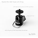 Grifiti Nootle D-Ring Mini Ball Head works with iPad Tripod Mounts, Cameras, iPhone Holders, Brackets, Music Stands, and Photography Light Stands