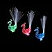 ZapFirst 12Pcs Creative Colorful Peacock Finger LED Light Ring for Parties Cheering Novelty Toys Gift For Kids