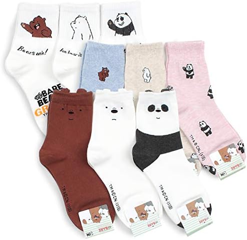 We Bare Bears Licensed Socks with INTYPE Pouch