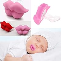 1PC Newborn Infants Silicone Pacifier Cute Lip Mouth Baby Soother Pacifier