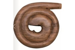 Terre Didgeridoo Spiral Big Suar, Brown Wood Wind Instrument, A Key, Modern Style