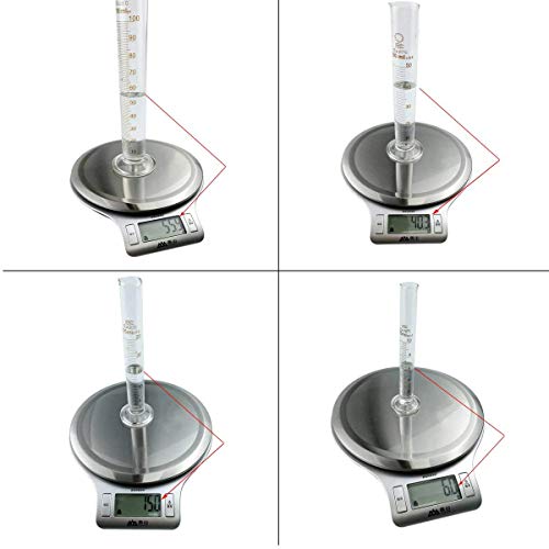 TOOGOO Glass Graduated Measuring Cylinder Set 100Ml 50Ml 25Ml 10Ml With 2 Glass Stirring Rod And 2 Dropper