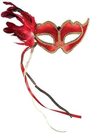 Costume Beautiful Red Venetian Mask