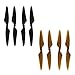 BTG 1SET(4PCS) Black Propellers and 1SET(4PCS) Brown Propellers - Compatible with H501S H501C Drone