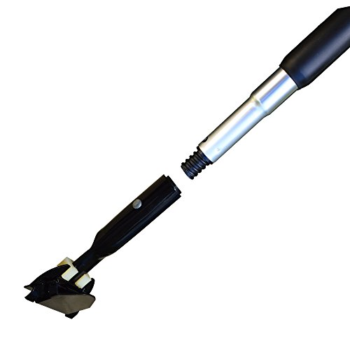 Nine Forty Commercial 24 Inch Floor Mop Set | Microfiber Flat Wet Pad | USA Nylon Dust Head | Handle