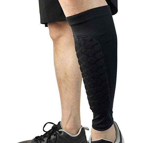 Calf Compression Sleeve for Men Women- Leg Compression Socks for Shin Splint, Calf Pain Relief (Black, M)
