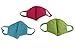 Womens 3 Pieces Anti Dust Anti-fog Activated Carbon Cotton Healthy Mask PM2.5 Protective Mouth Face Earloop Air Filter Gauze Mask Muffle Warm Respirator for Anti Allergy Flu Germ Dust Pollen&Allergens